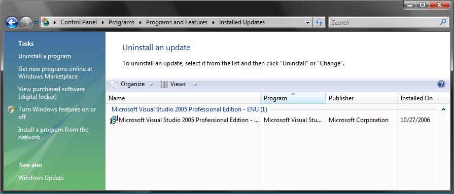 ScottGu's Blog - Installing VS 2005 SP1 on Vista (and how to